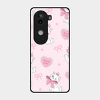 Cute Kitty Bliss Glass Case Cover For Iqoo Z9S 5G