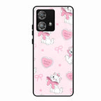 Cute Kitty Bliss Glass Case Cover For Motorola Edge 40 5G
