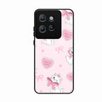 Cute Kitty Bliss Glass Case Cover For Motorola Edge 50 Neo
