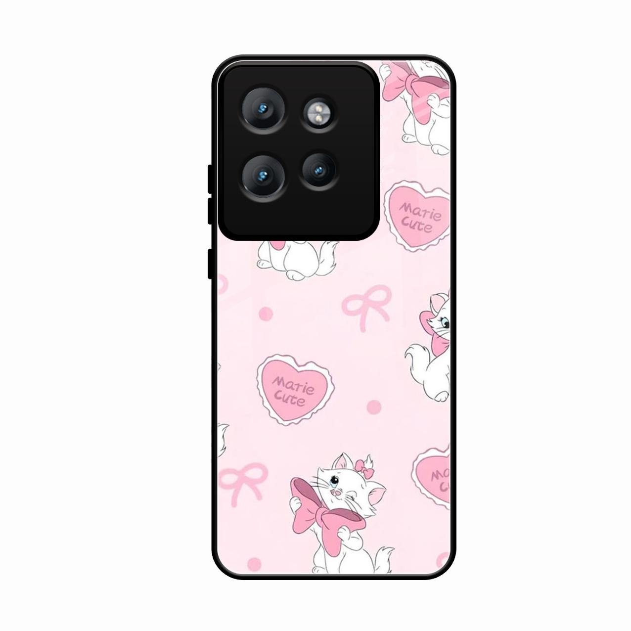 Cute Kitty Bliss Glass Case Cover For Motorola Edge 50 Neo