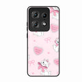 Cute Kitty Bliss Glass Case Cover For Motorola Edge 50 Pro