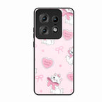 Cute Kitty Bliss Glass Case Cover For Motorola Edge 50 Pro