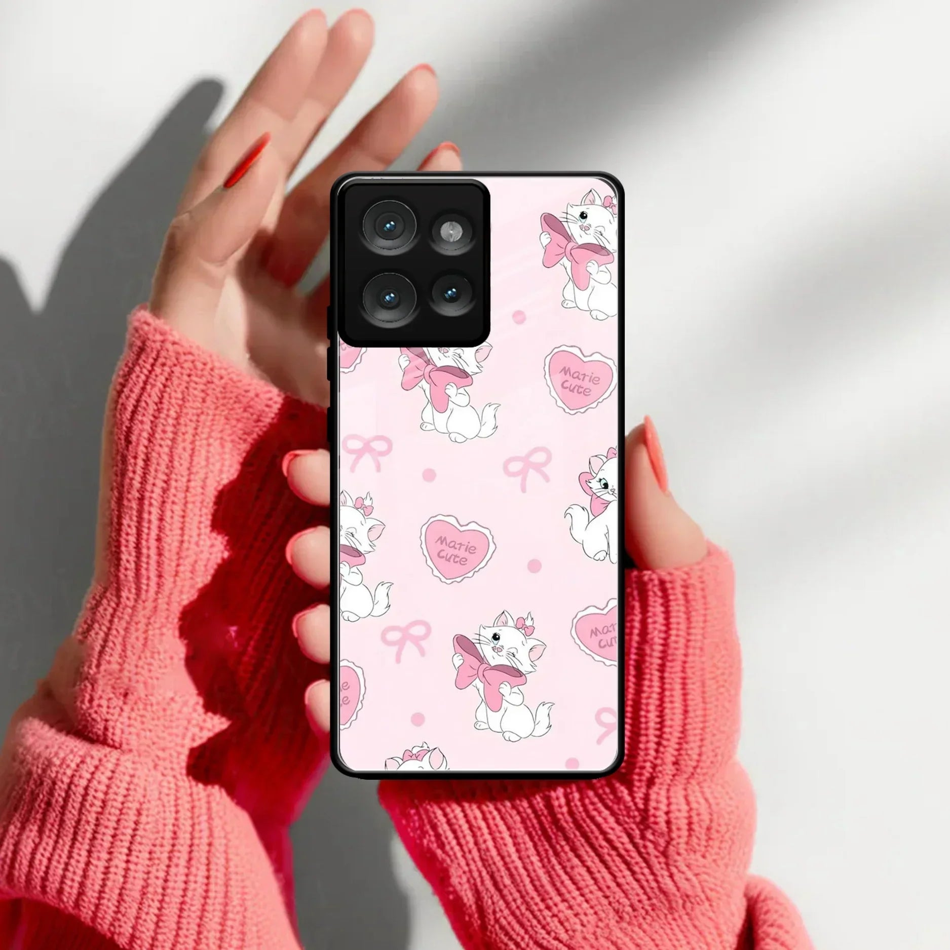 Cute Kitty Bliss Glass Case Cover For Motorola - ShopOnCliQ