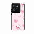 Cute Kitty Bliss Glass Case Cover For Motorola Edge 50