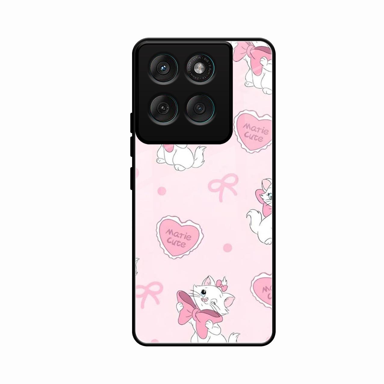 Cute Kitty Bliss Glass Case Cover For Motorola Edge 60 5G