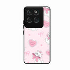 Cute Kitty Bliss Glass Case Cover For Motorola Edge 60 Pro 5G