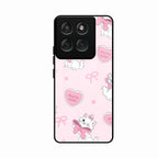 Cute Kitty Bliss Glass Case Cover For Motorola Edge 60 Stylus 5G
