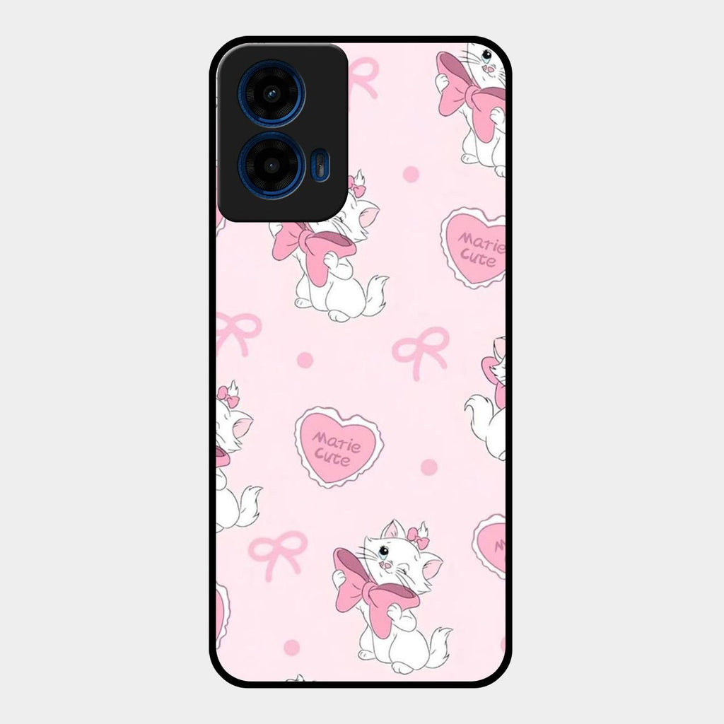 Cute Kitty Bliss Glass Case Cover For Motorola G45 5G