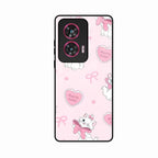 Cute Kitty Bliss Glass Case Cover For Motorola G96 5G