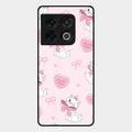 Cute Kitty Bliss Glass Case Cover For Oneplus 10 Pro 5G