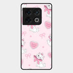Cute Kitty Bliss Glass Case Cover For Oneplus 10 Pro 5G