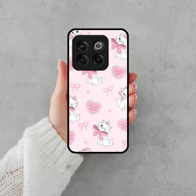 Cute Kitty Bliss Glass Case Cover For Oneplus - ShopOnCliQ