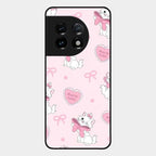 Cute Kitty Bliss Glass Case Cover For Oneplus 11 5G