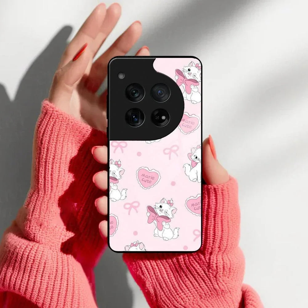 Cute Kitty Bliss Glass Case Cover For Oneplus - ShopOnCliQ