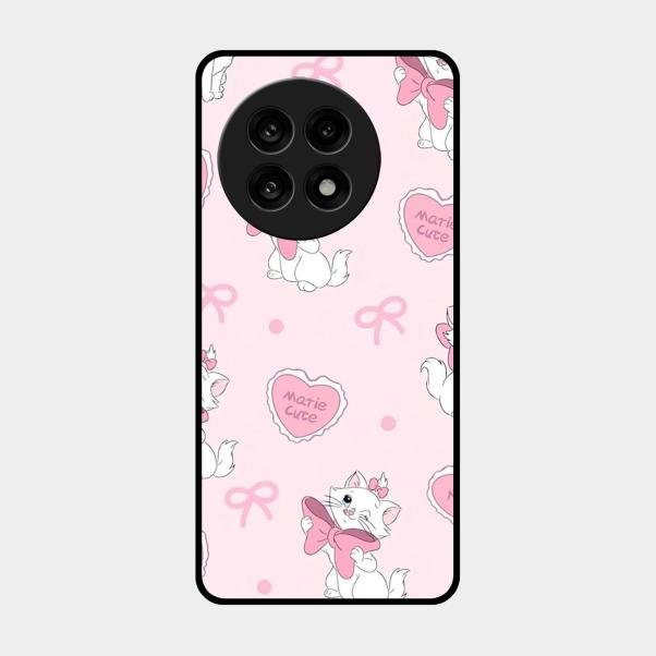 Cute Kitty Bliss Glass Case Cover For Oneplus 13R 5G