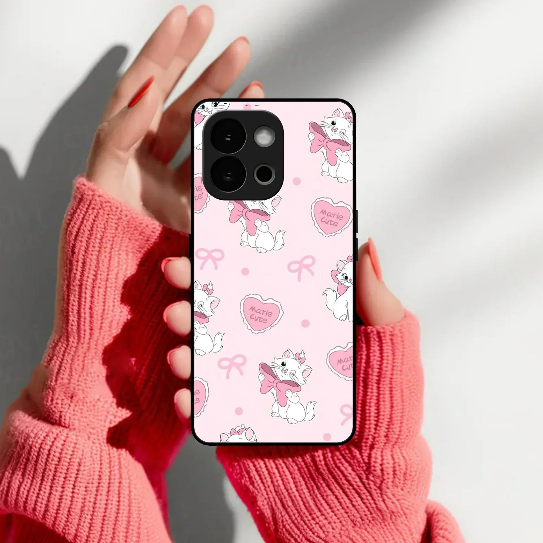 Cute Kitty Bliss Glass Case Cover For Oneplus - ShopOnCliQ