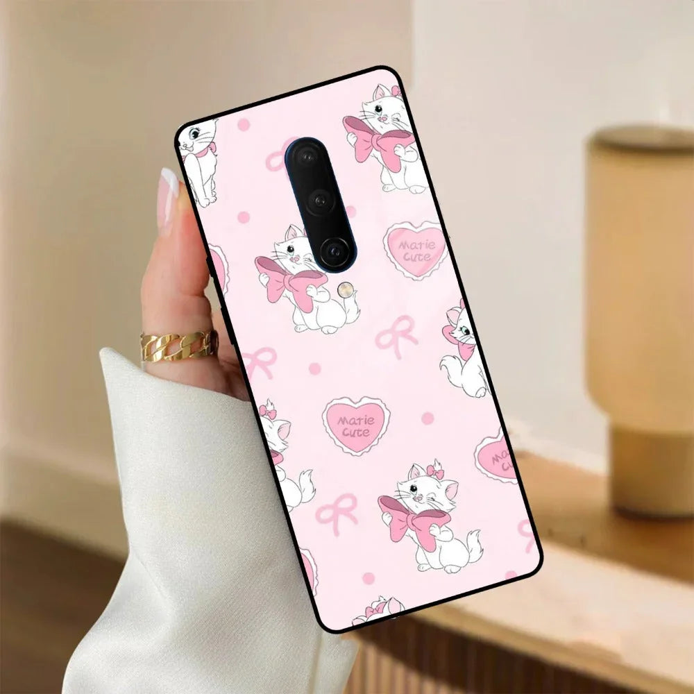 Cute Kitty Bliss Glass Case Cover For Oneplus - ShopOnCliQ