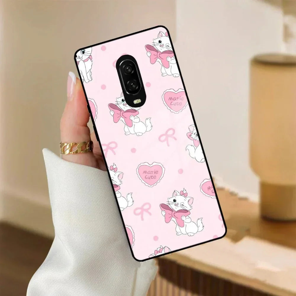 Cute Kitty Bliss Glass Case Cover For Oneplus - ShopOnCliQ