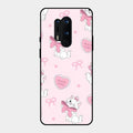 Cute Kitty Bliss Glass Case Cover For Oneplus 8 Pro
