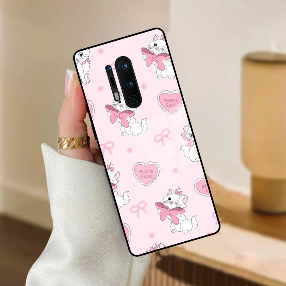 Cute Kitty Bliss Glass Case Cover For Oneplus - ShopOnCliQ