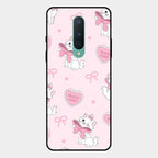 Cute Kitty Bliss Glass Case Cover For Oneplus 8