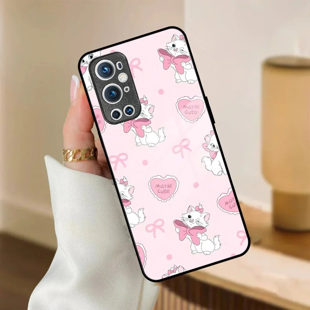 Cute Kitty Bliss Glass Case Cover For Oneplus - ShopOnCliQ