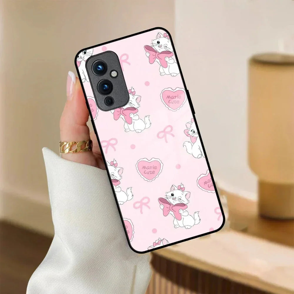 Cute Kitty Bliss Glass Case Cover For Oneplus - ShopOnCliQ