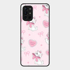 Cute Kitty Bliss Glass Case Cover For Oneplus 9R 5G