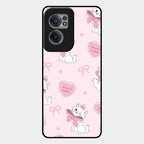 Cute Kitty Bliss Glass Case Cover For Oneplus Nord Ce 2 5G