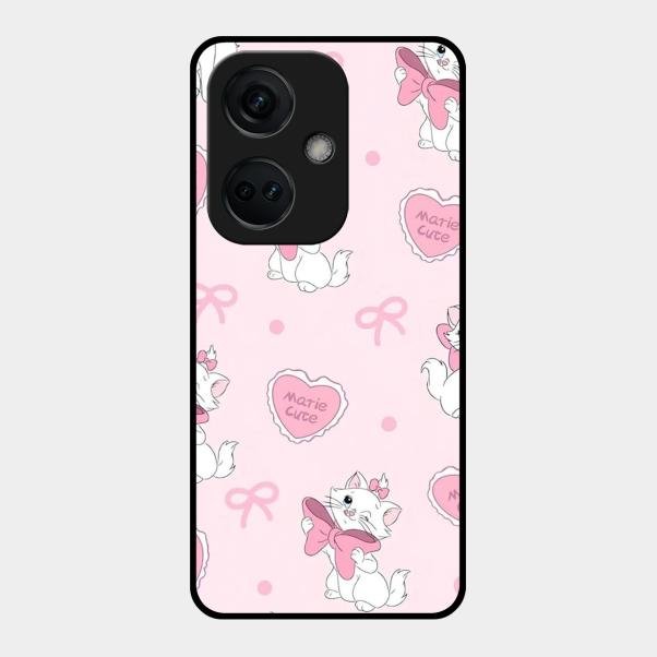 Cute Kitty Bliss Glass Case Cover For Oneplus Nord Ce 3 5G