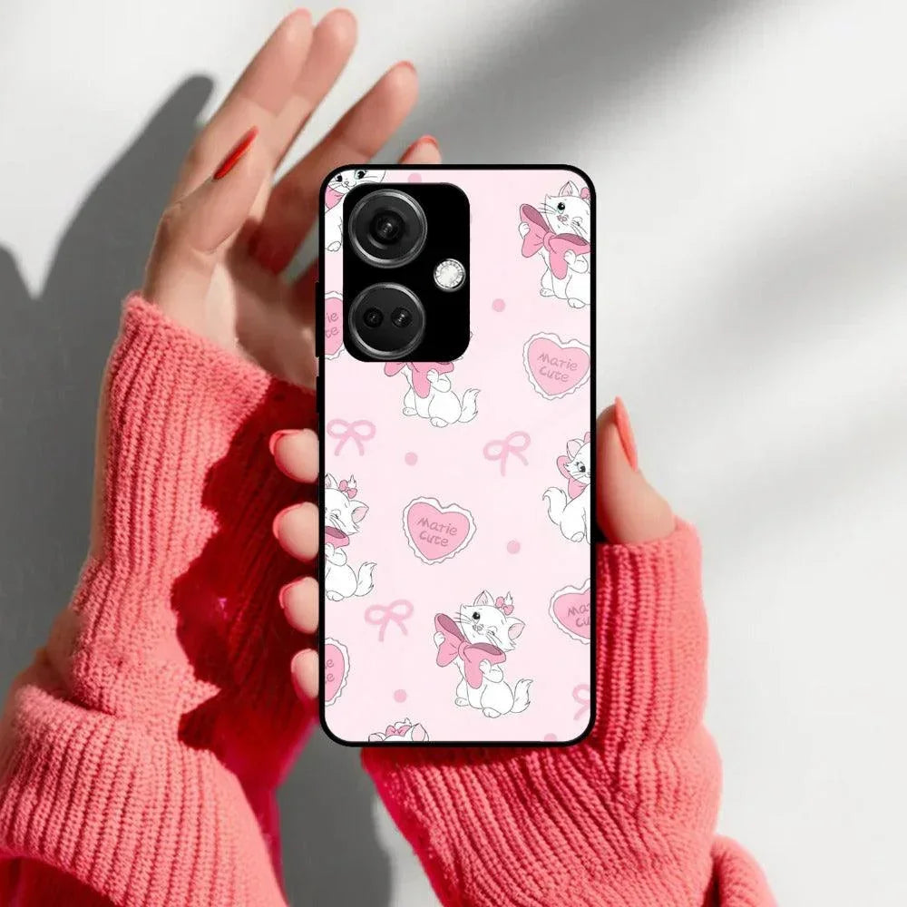 Cute Kitty Bliss Glass Case Cover For Oneplus - ShopOnCliQ