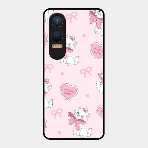 Cute Kitty Bliss Glass Case Cover For Oneplus Nord Ce 4 Lite 5G