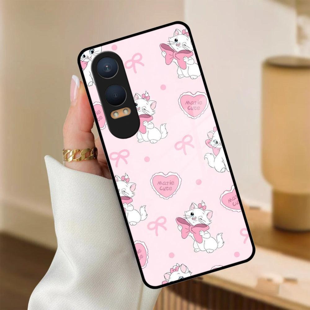 Cute Kitty Bliss Glass Case Cover For Oneplus - ShopOnCliQ