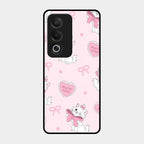 Cute Kitty Bliss Glass Case Cover For Oppo A3 Pro 5G