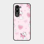 Cute Kitty Bliss Glass Case Cover For Oppo A5 5G