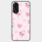 Cute Kitty Bliss Glass Case Cover For Oppo A78 5G
