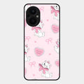 Cute Kitty Bliss Glass Case Cover For Oppo F21 Pro 5G