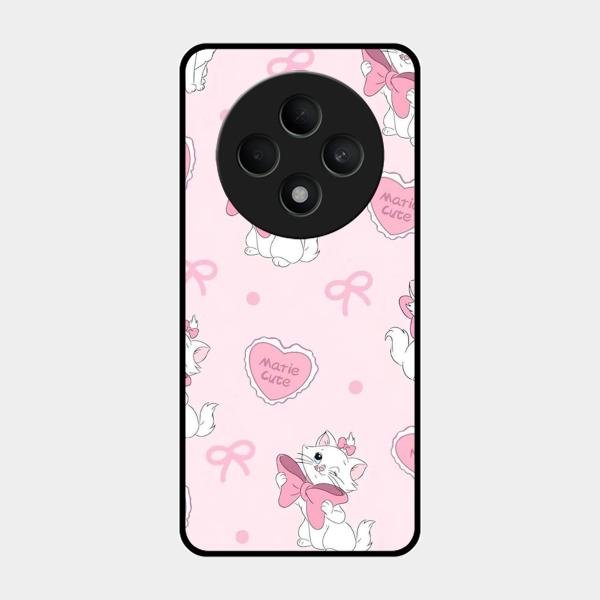 Cute Kitty Bliss Glass Case Cover For Oppo F27 5G