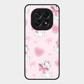 Cute Kitty Bliss Glass Case Cover For Oppo F29 5G