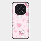 Cute Kitty Bliss Glass Case Cover For Oppo F29 5G