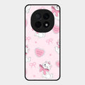 Cute Kitty Bliss Glass Case Cover For Oppo F29 Pro 5G