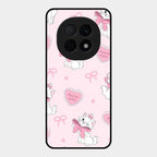 Cute Kitty Bliss Glass Case Cover For Oppo F29 Pro 5G