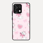Cute Kitty Bliss Glass Case Cover For Oppo F31 5G