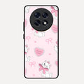Cute Kitty Bliss Glass Case Cover For Oppo F31 Pro Plus 5G