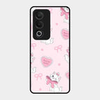 Cute Kitty Bliss Glass Case Cover For Oppo K12X 5G