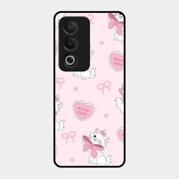 Cute Kitty Bliss Glass Case Cover For Oppo K12X 5G