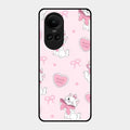 Cute Kitty Bliss Glass Case Cover For Oppo Reno 10 5G