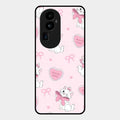 Cute Kitty Bliss Glass Case Cover For Oppo Reno 10 Pro Plus 5G