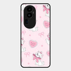 Cute Kitty Bliss Glass Case Cover For Oppo Reno 10 Pro Plus 5G