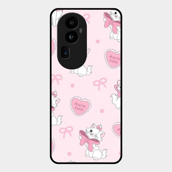 Cute Kitty Bliss Glass Case Cover For Oppo Reno 10 Pro Plus 5G